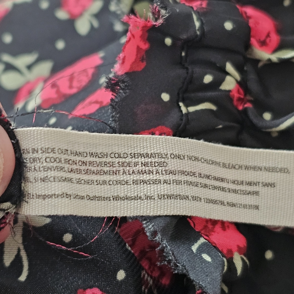 Intimately Free People Wide Leg Floral Sleep Pajama Pants In L NWOT - Picture 10 of 11